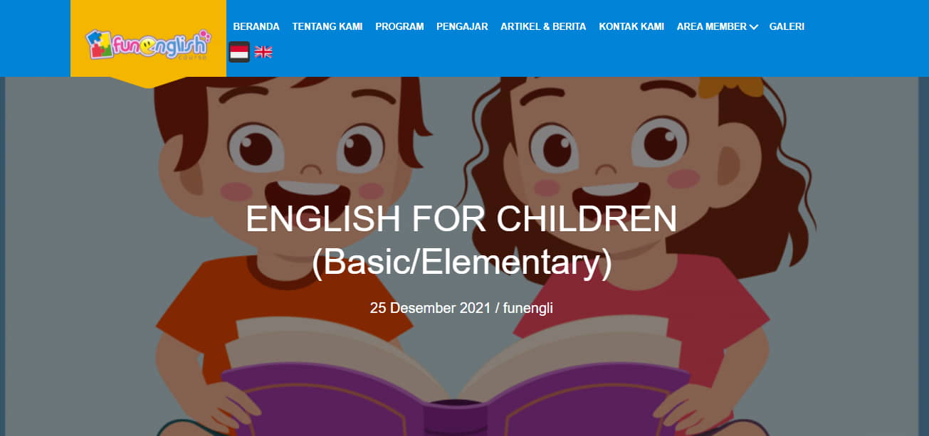 What is the English for Children Program at Fun English Course