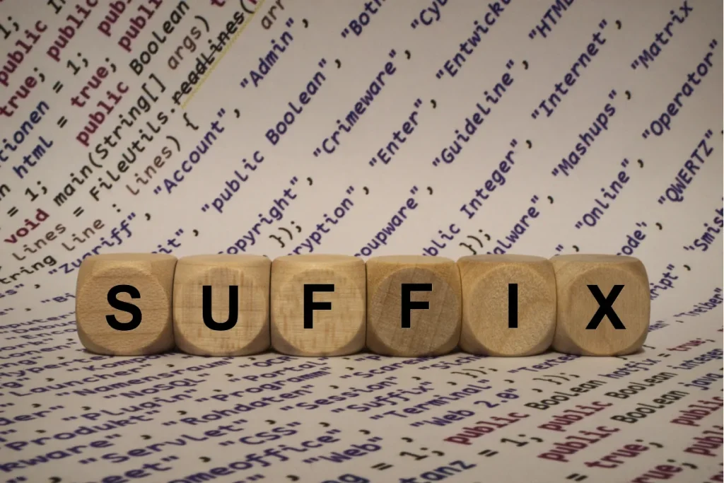 what is a suffix
