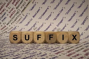 what is a suffix