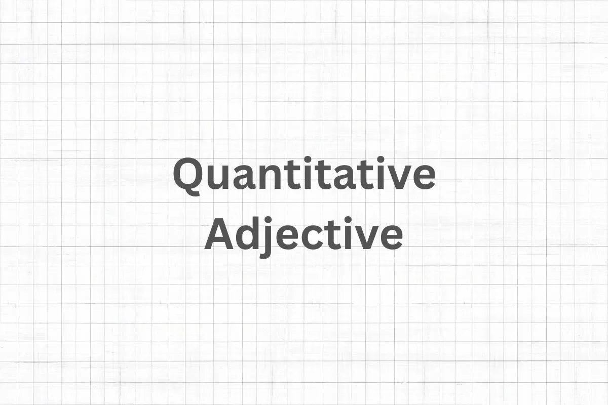 Quantitative adjective