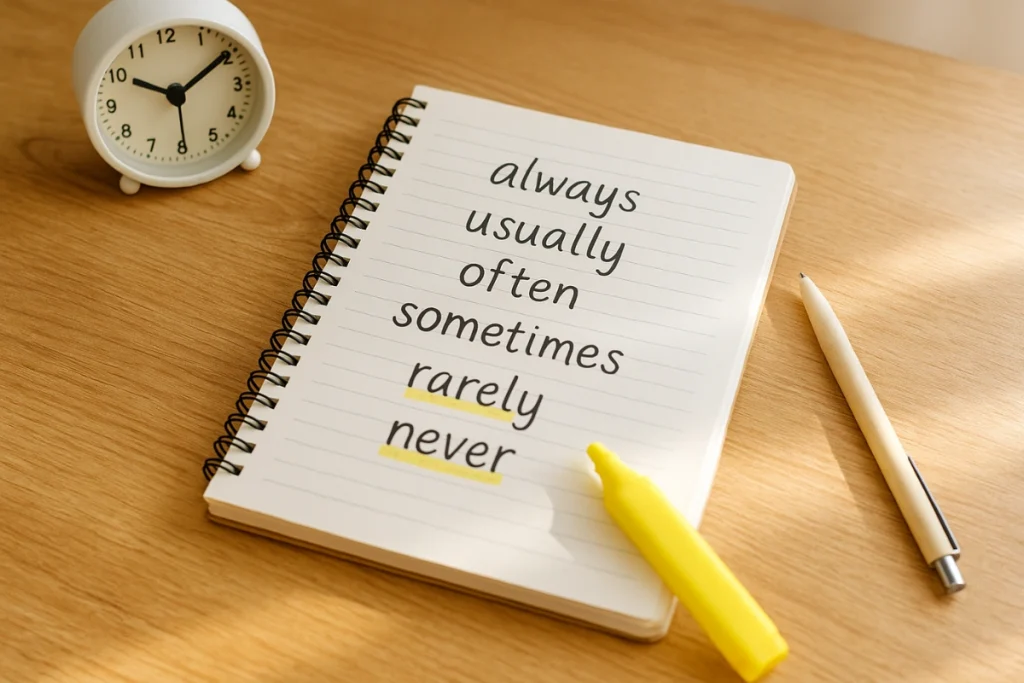 contoh adverb of frequency