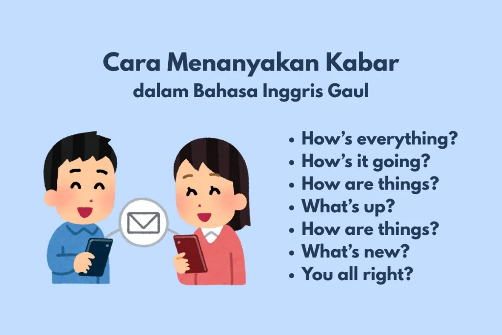 menanyakan kabar dalam bahasa Inggris gaul