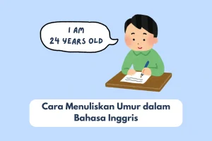 cara menulis umur dalam bahasa Inggris
