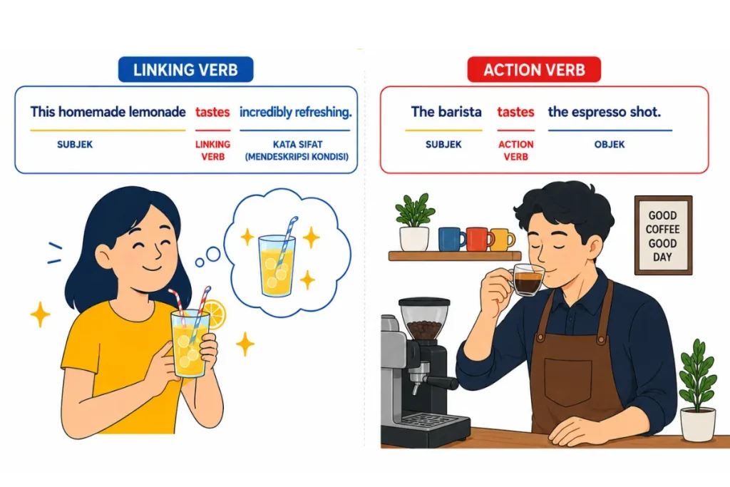 Apa Bedanya Linking Verb dan Action Verb